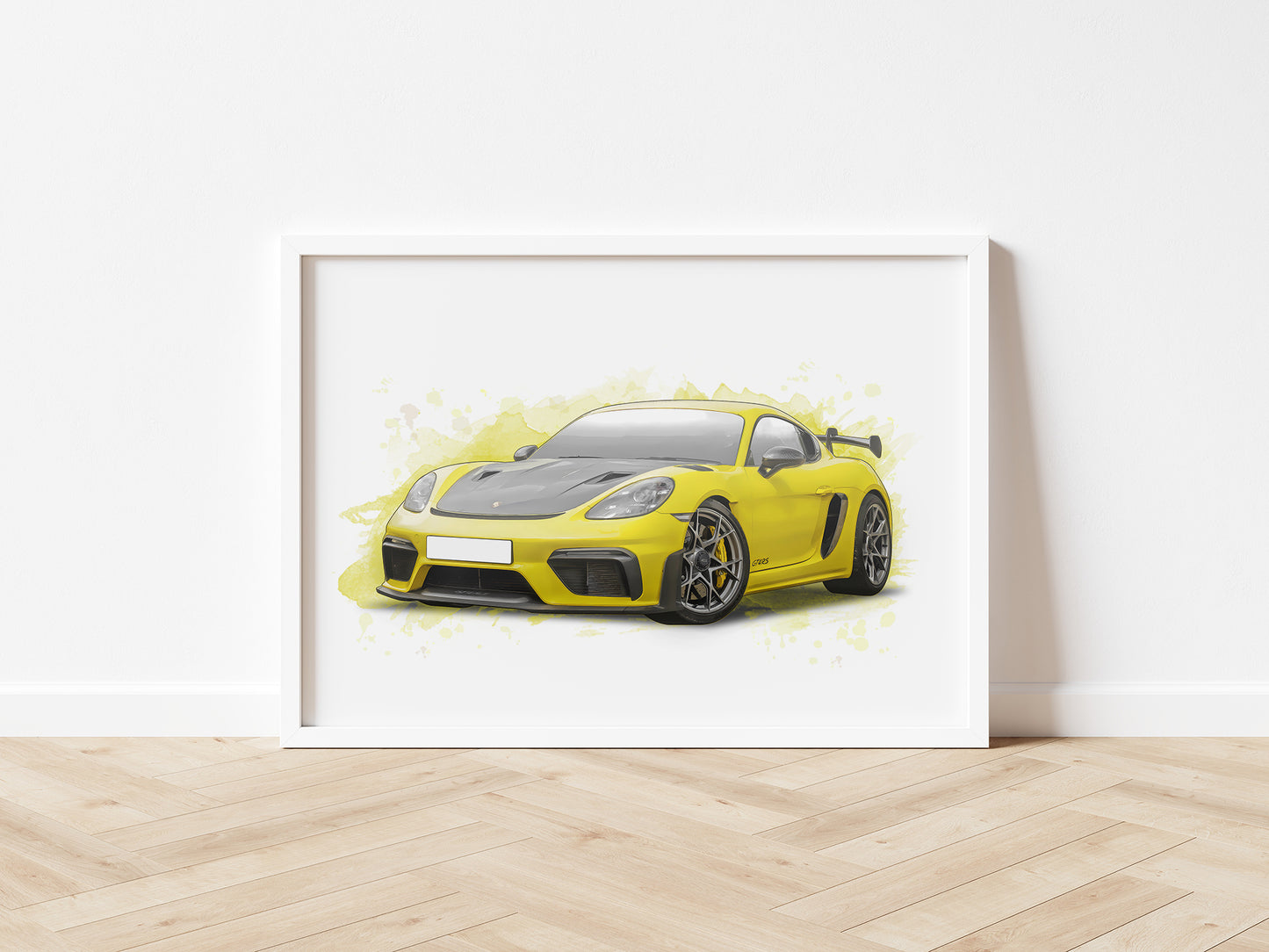 Personalised Porsche 718 Cayman GT4 RS Art Print