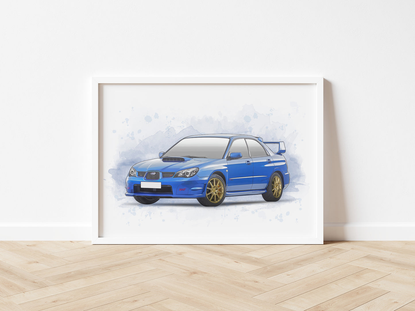 Personalised Subaru Impreza MK2 Art Print