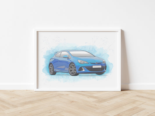 Personalised Vauxhall Astra J Art Print