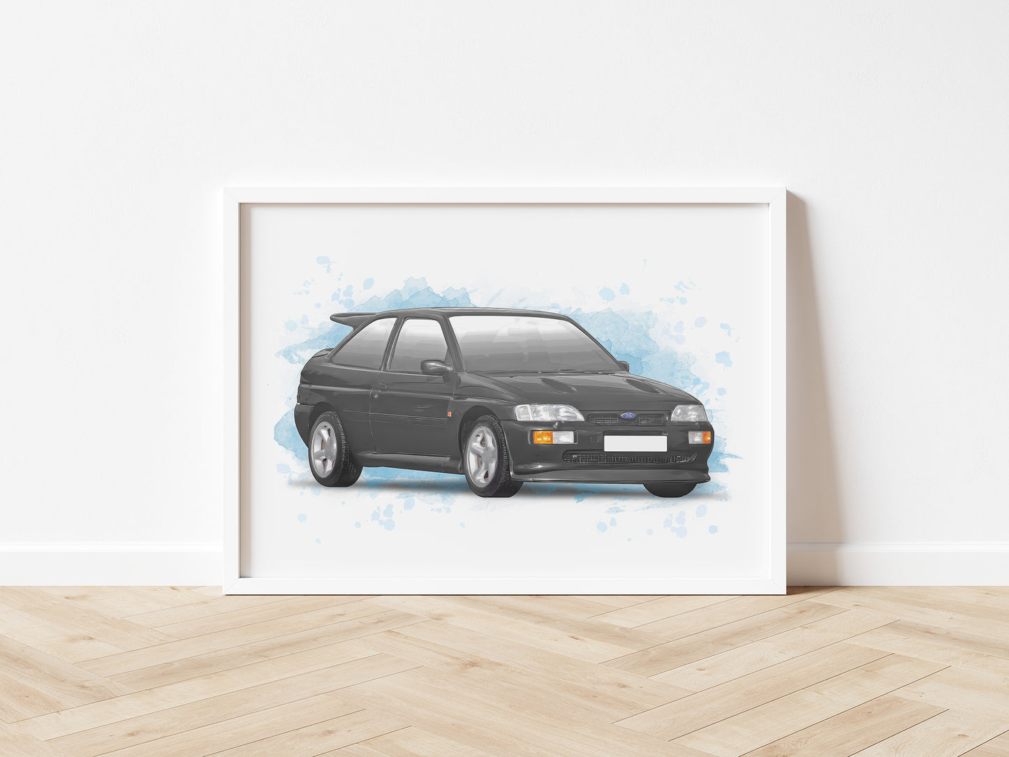 Personalised Ford Escort Cosworth Art Print