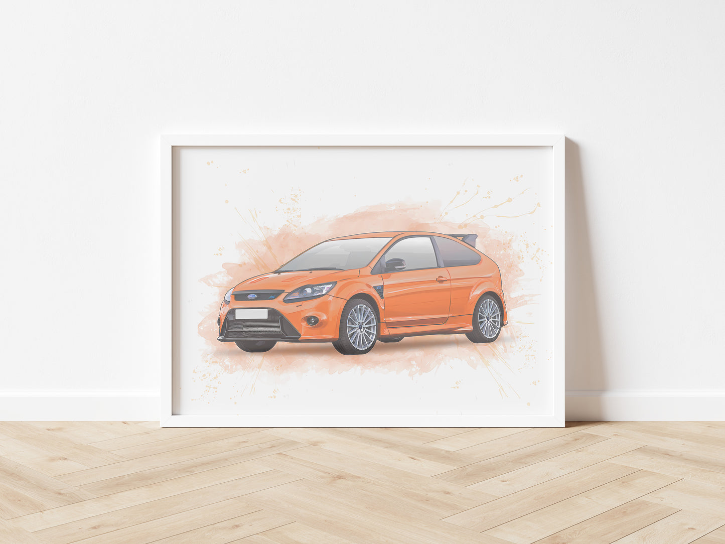 Personalised Ford Focus RS MK2 Art Print