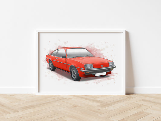 Personalised Vauxhall Cavalier Art Print