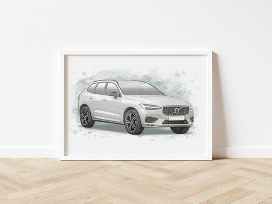 Personalised Volvo XC60 Art Print