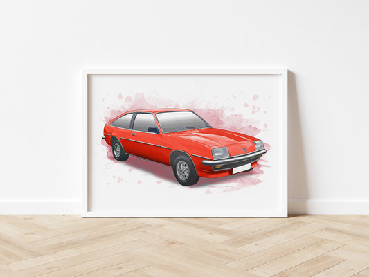 Personalised Vauxhall Cavalier MK1 Art Print