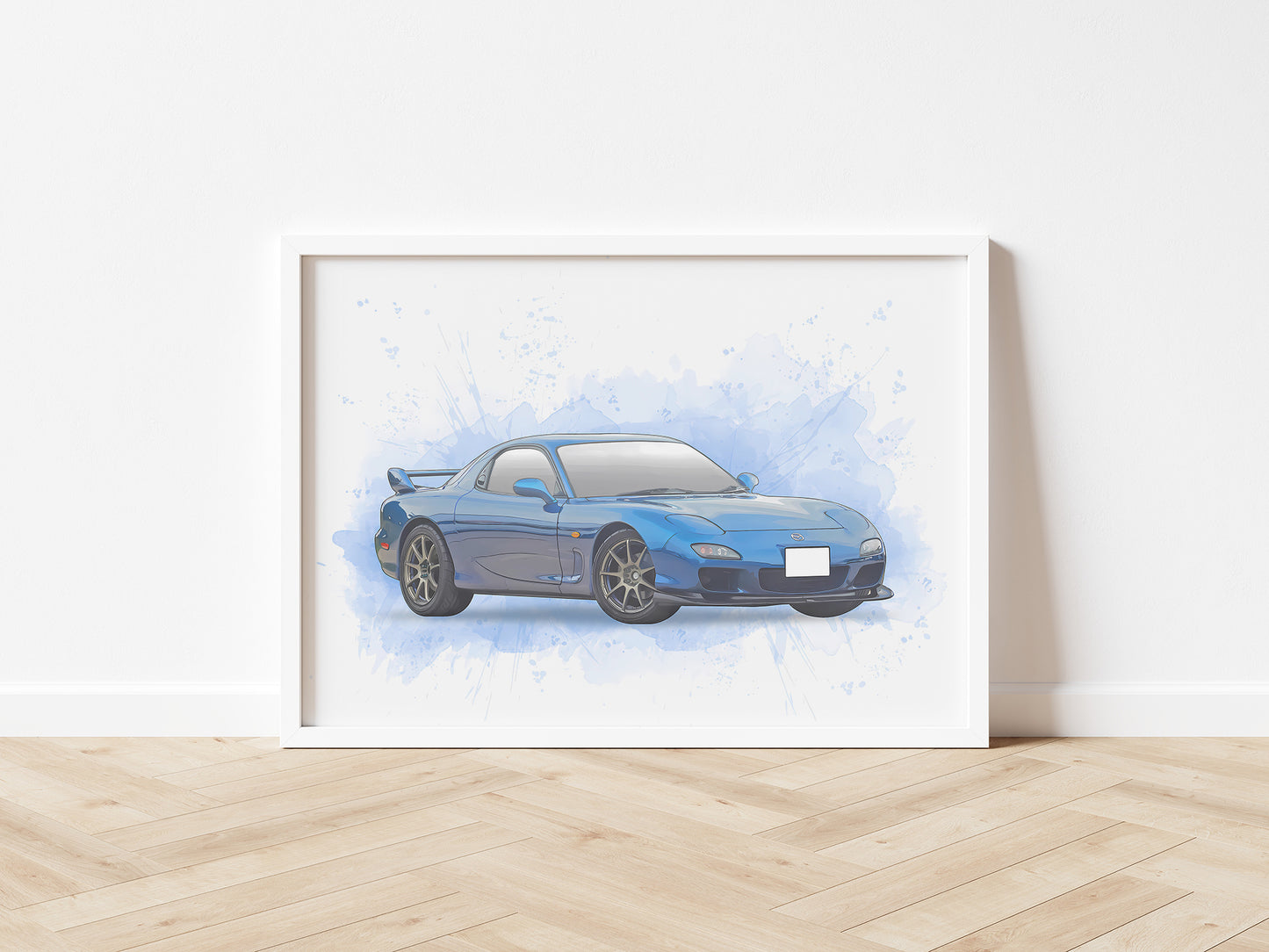Personalised Mazda RX7 Art Print
