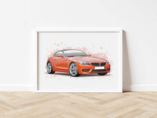 Personalised BMW Z4 Art Print