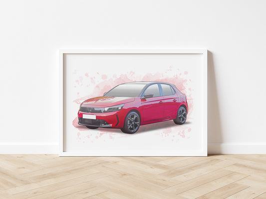 Personalised Vauxhall Corsa F Art Print