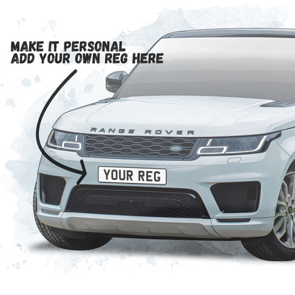 Personalised Range Rover Sport Art Print