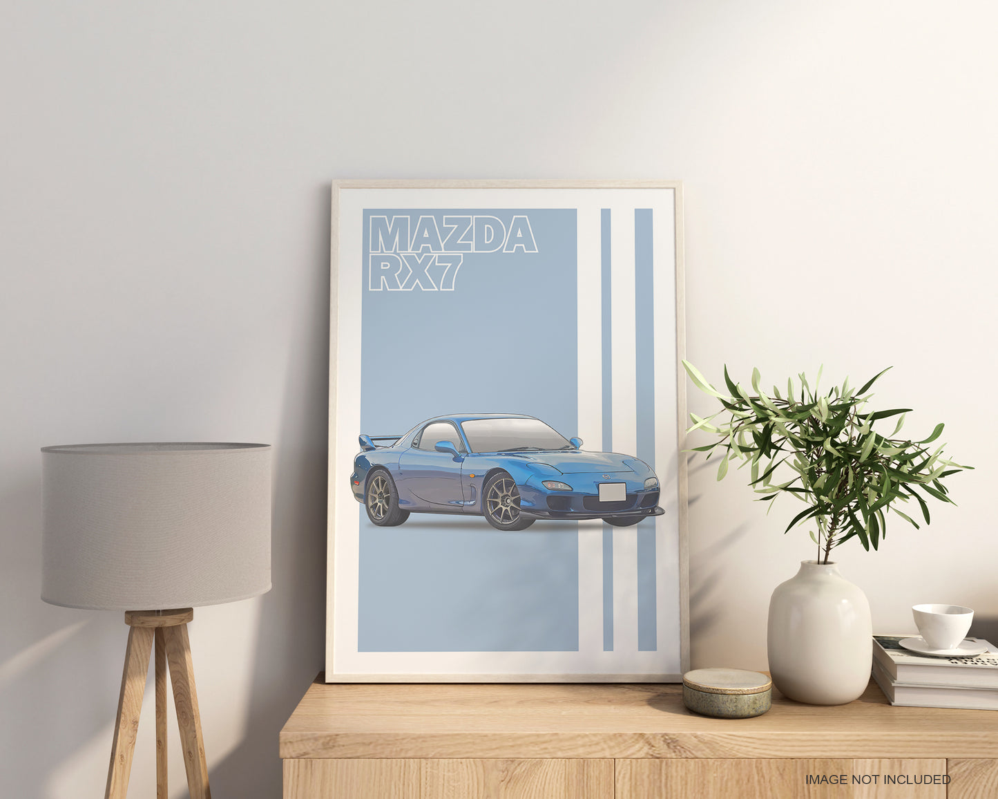 Personalised Mazda RX7 Art Print