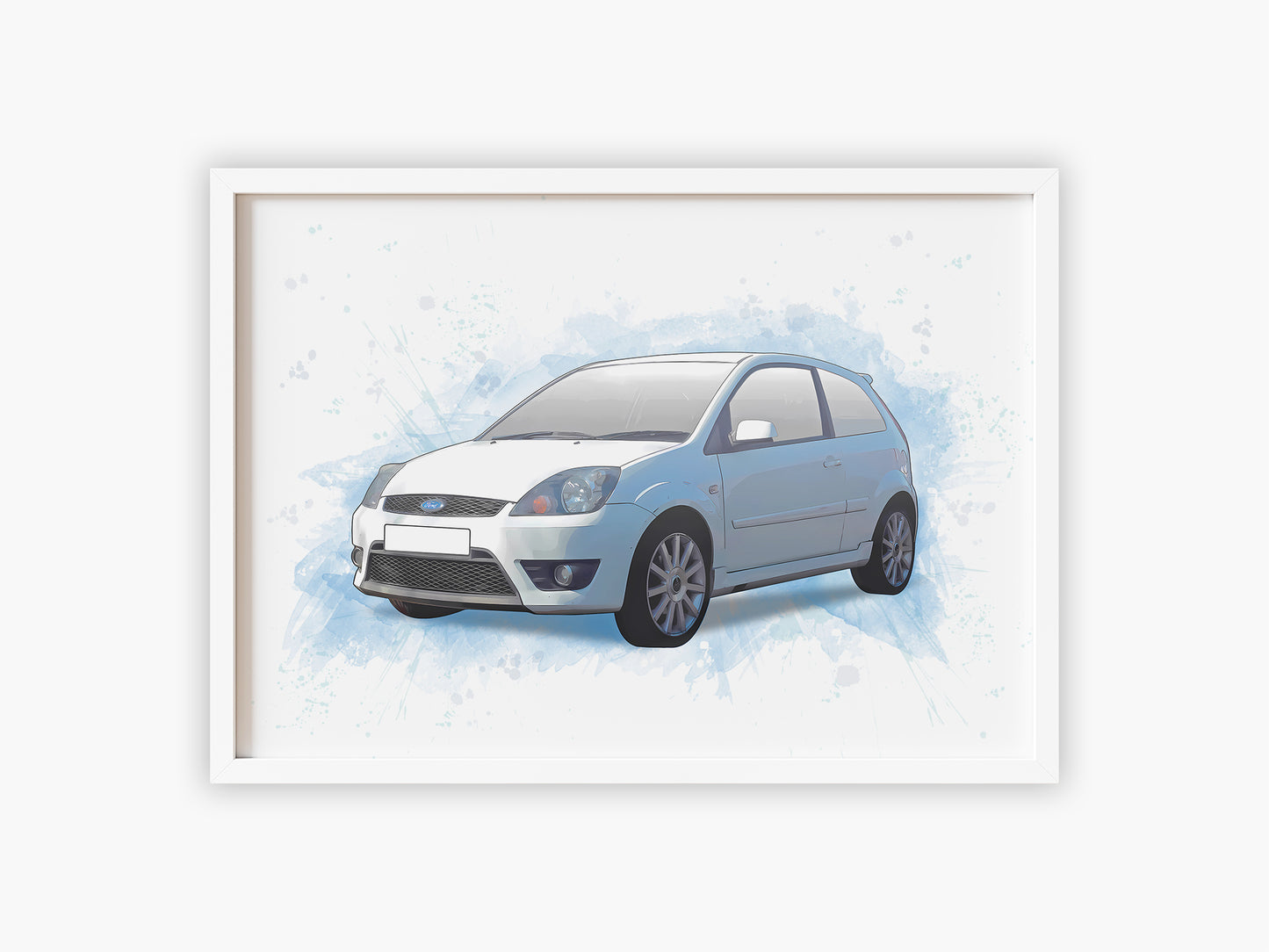 Personalised Ford Fiesta MK6 Art Print