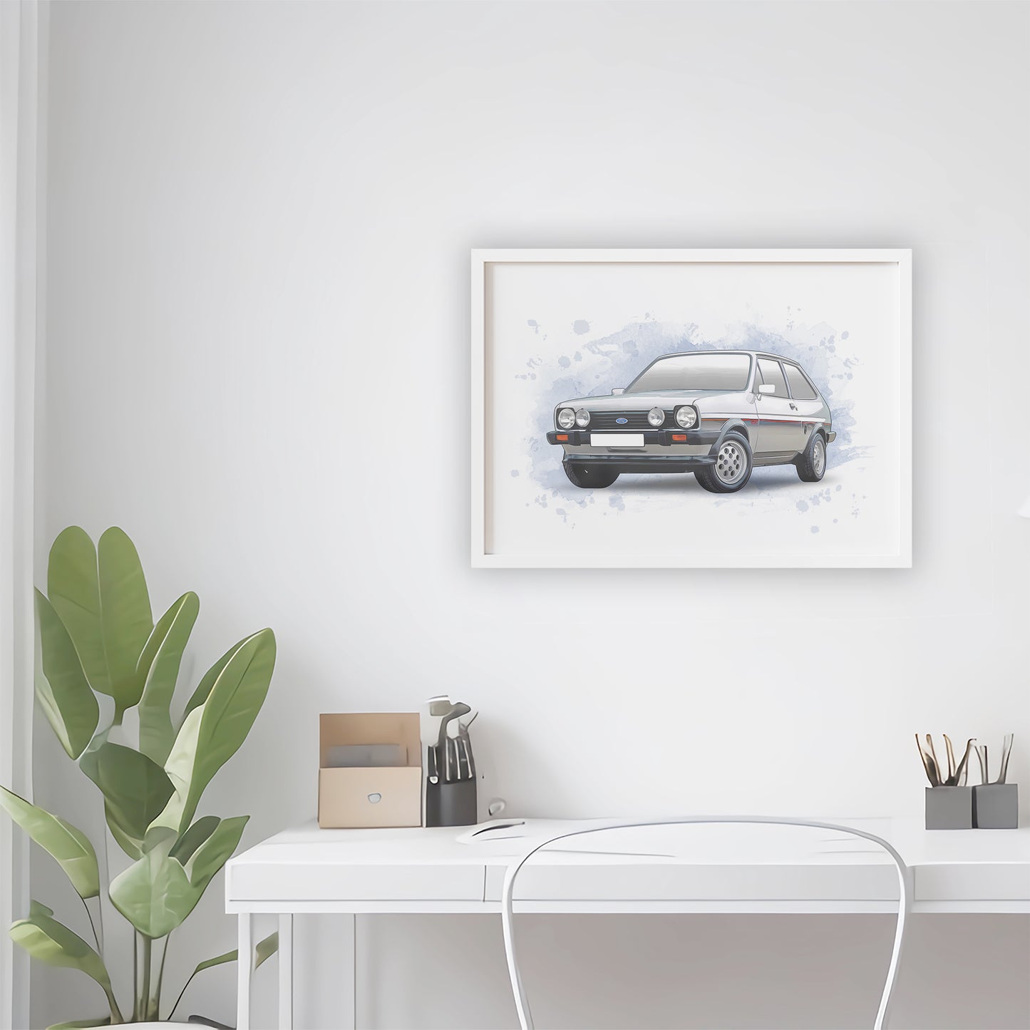 Personalised Ford Fiesta XR2 Art Print