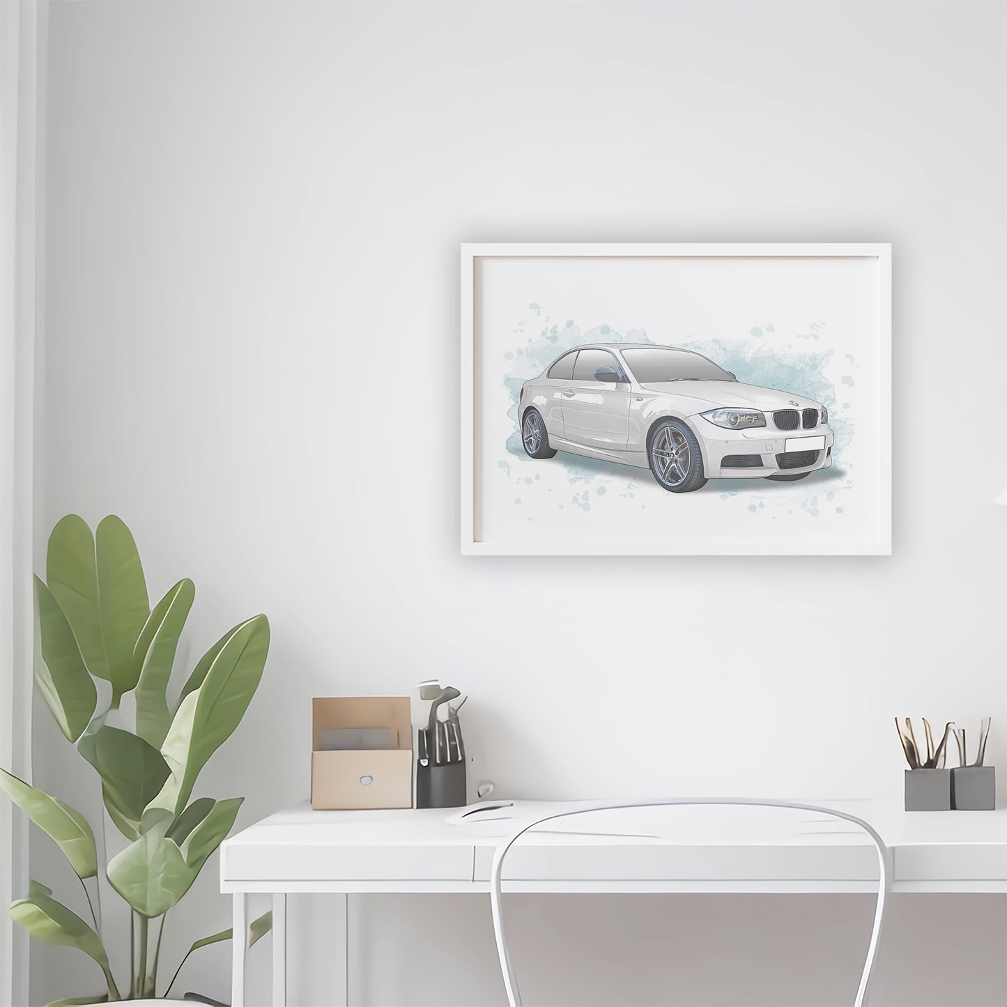 Personalised BMW 1 Series Coupe Art Print
