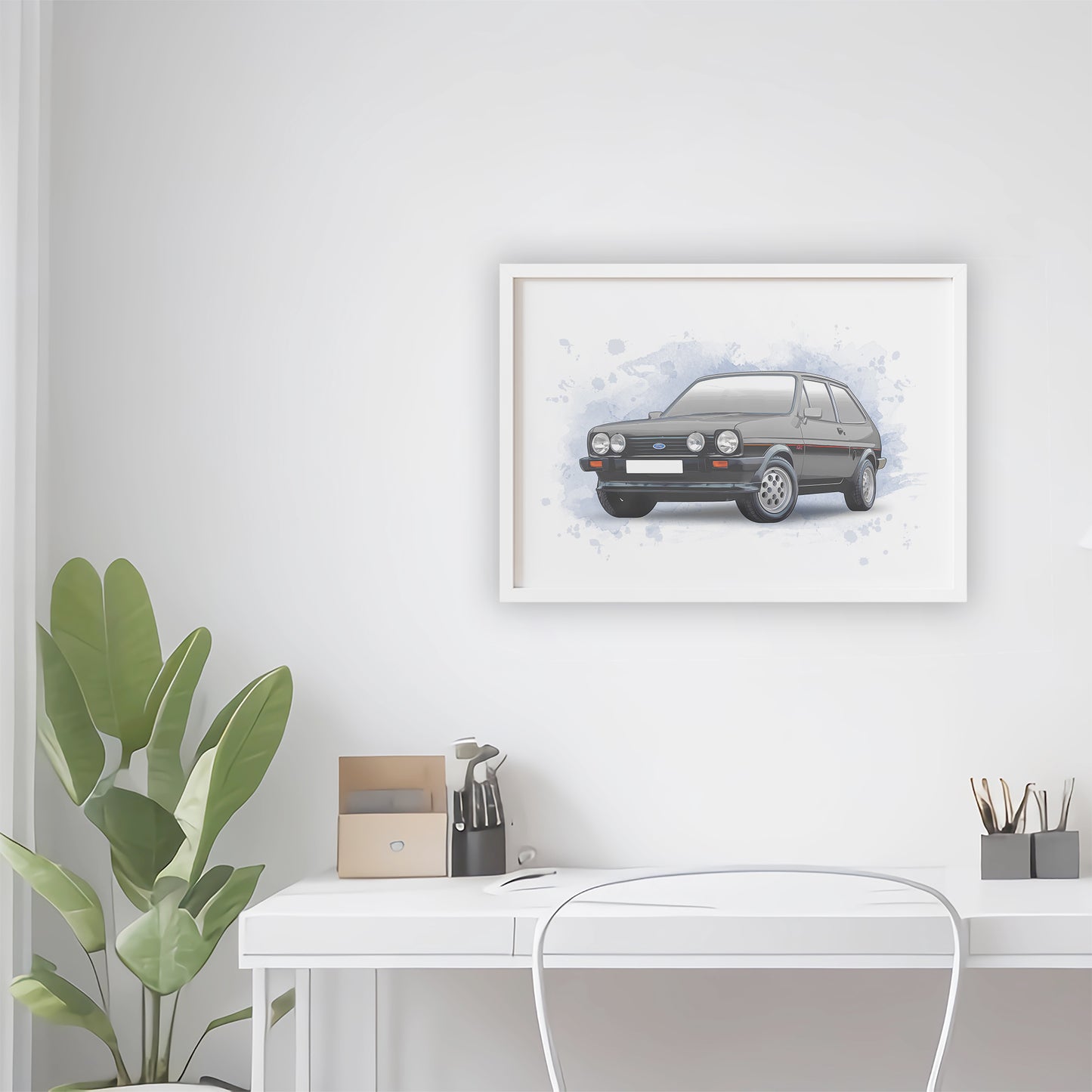 Personalised Ford Fiesta XR2 Art Print