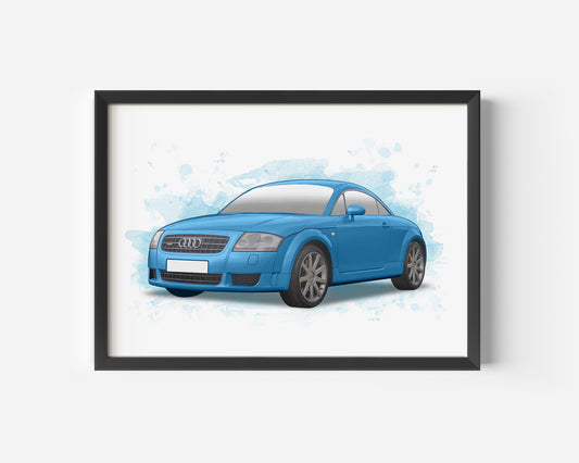 Personalised Audi TT MK1 Art Print
